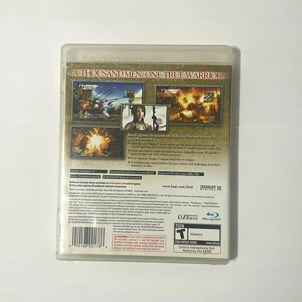 Sony dynasty warriors